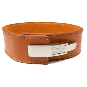 Embossed Brown Lever Belt, Steel buckle, 13MM - IPF Approved