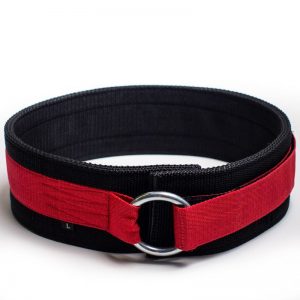 Webbing Deadlift Belt / Back Support Red/Black
