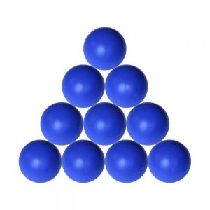 Pack of 10 Lacrosse/Massage Balls, Ø 69MM - Blue