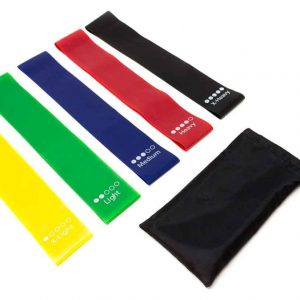 Glute Gymnastic Mini Bands - Set of 5 Incl. Bag