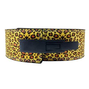 Leopard Print Lever Belt, Steel Buckle, 10MM - IPF Approved