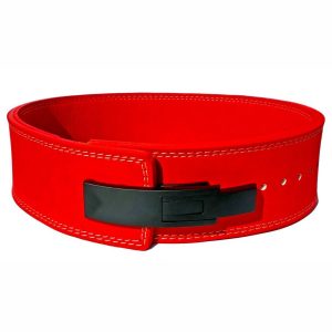 Red Lever Belt, Steel Buckle, 13MM - IPF Approved
